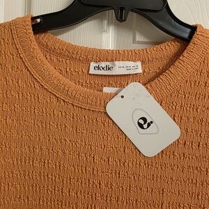 Elodie Textured Orange Top